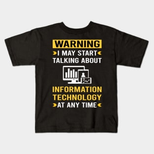 Warning Information Technology Kids T-Shirt